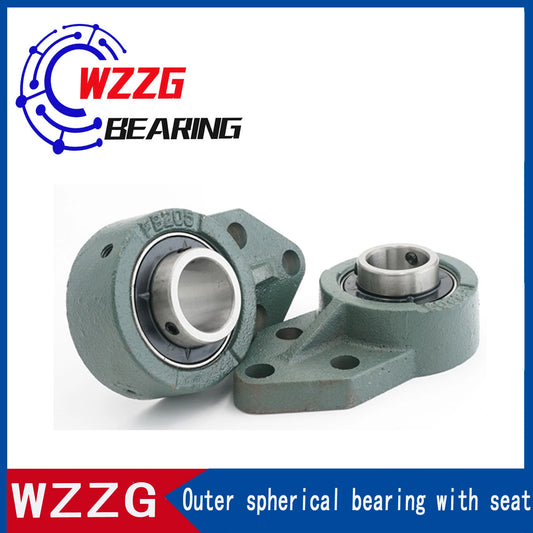 WZZG Spherical Bearing with seat UCFB 202 Bearing with Diamond seat on outer spherical surface