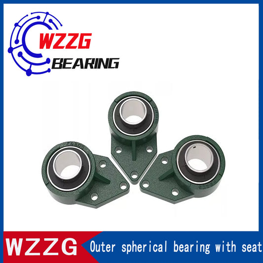 WZZG Spherical Bearing with seat UCFB 203 Bearing with Diamond seat on outer spherical surface