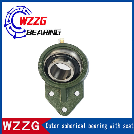 WZZG Spherical Bearing with seat UCFB 205 Bearing with Diamond seat on outer spherical surface