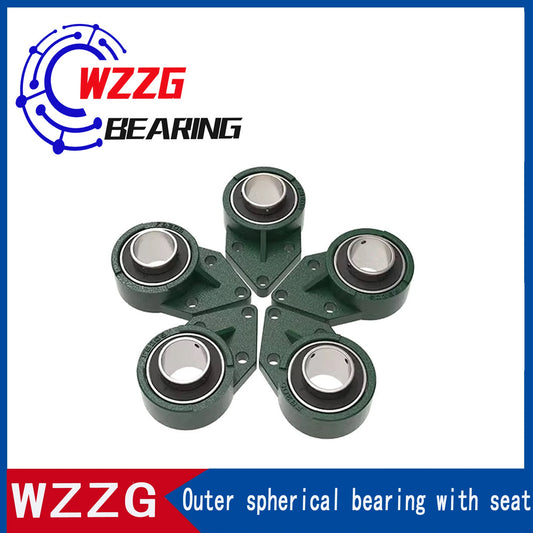 WZZG Spherical Bearing with seat UCFB 206 Bearing with Diamond seat on outer spherical surface