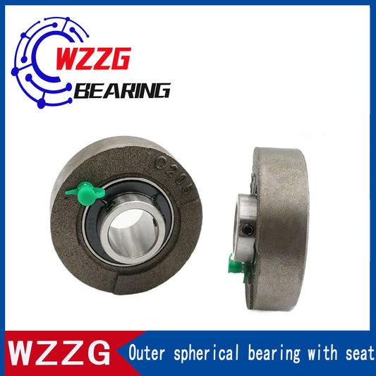 WZZG UCC201 High Quality Ring Seat Bearing with Outer Ball Surface Seat