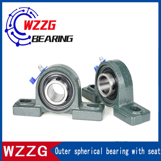 WZZG UCP202 Outer spherical bearing with seat 15*95*31mm genuine precision bearings