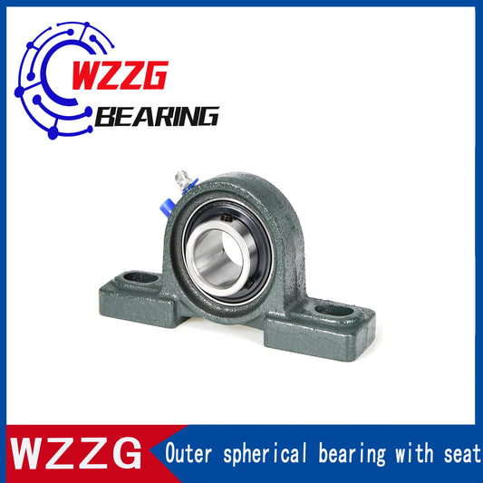 WZZG UCP203 Outer spherical bearing with seat 17*95*31mm genuine precision bearings
