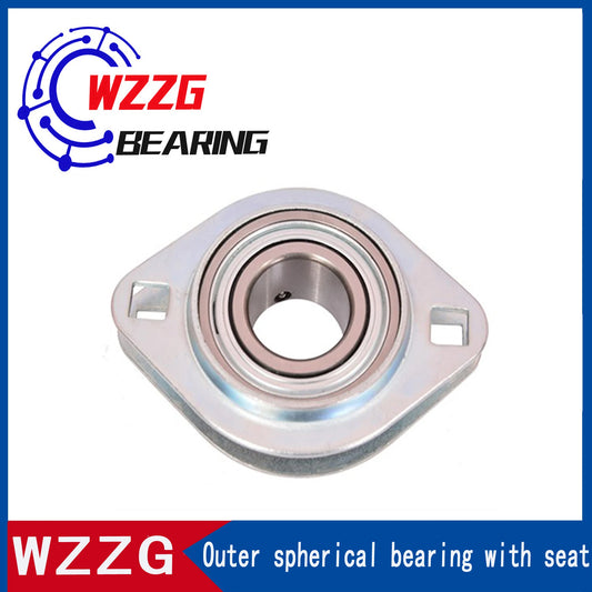 WZZG UCPFL203 Outer spherical steel plate stamped bearing seat high-quality bearing