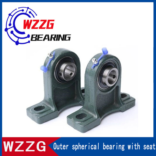 WZZG UCPH203 Cast Iron Vertical Bearing Seat High Quality Outer Spherical Bearing