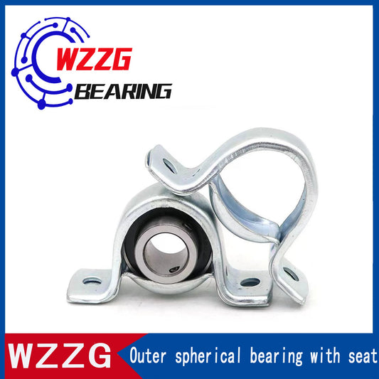 WZZG UCPP204 Steel Plate Stamped Outer Spherical Surface with Vertical Seat Bearing High Quality Outer Spherical Surface Bearing