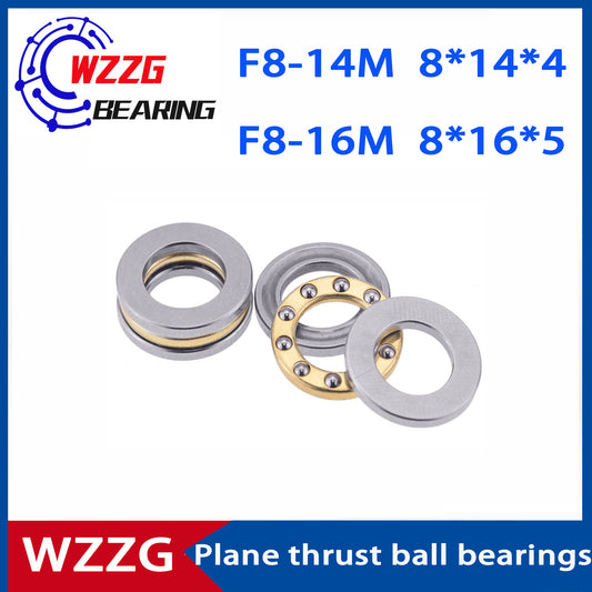 WZZG  F8-14M F8-16M (20pcs/lot) Mini 3-in-1 Plane Axial Ball Bearings 8*14*4 mm  8*16*5 mm High quality bearings