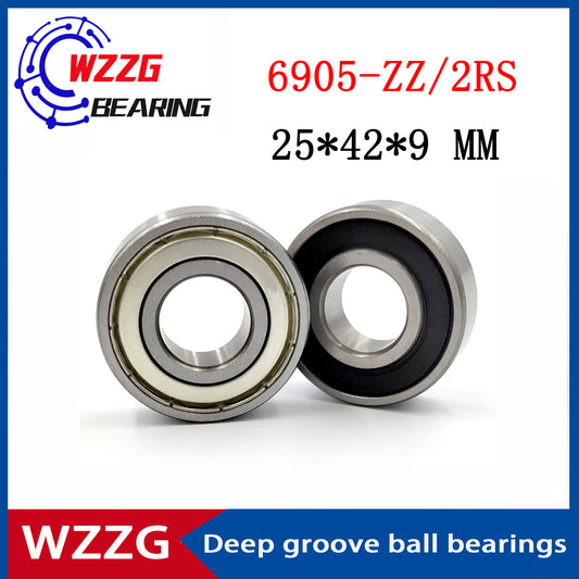 WZZG 6905-ZZ 2RS ( 20pcs/lot ) deep groove ball bearings 25*42*9 MM high-speed ball bearings