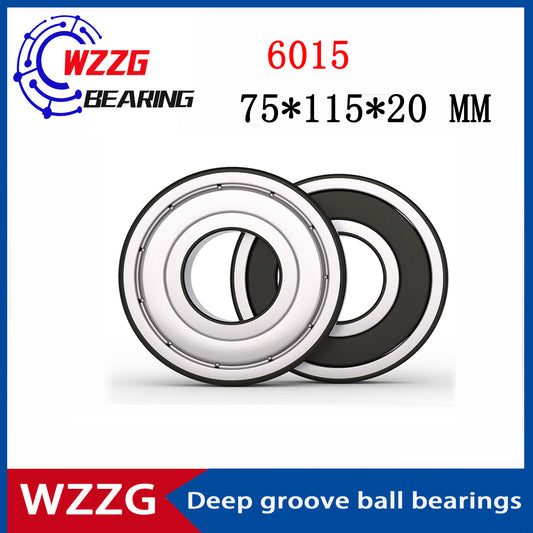 WZZG Deep groove ball bearing 6015-ZZ 2RS (2pcs/lot) 75*115*20 mm double seal high quality bearings
