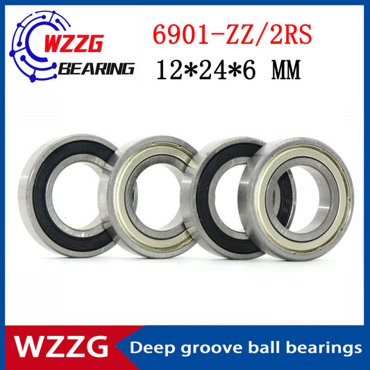 WZZG 6901-ZZ 2RS ( 20pcs/lot ) deep groove ball bearings 12*24*6 MM high-speed ball bearings