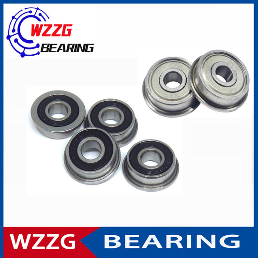 WZZG 20PCS F689 ZZ 2RS Double shield stainless steel flange ball bearing SF689 ZZ  9*17*5mm