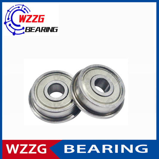 WZZG 20PCS F683ZZ 3*7*3mm double shield 440C stainless steel flange SF683ZZ ball bearing