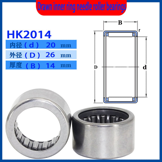 WZZG 20pcs HK2010 HK2012 HK2014 HK2016 Drawn cup cage needle roller bearings