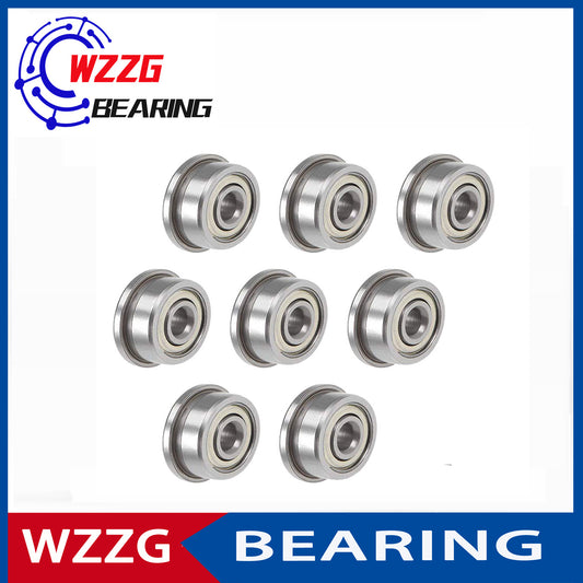 WZZG 20PCS F685 Open Double Shielded Bearing Steel Flange Ball Bearing F685-ZZ Width 3mm 3.5mm 5mm