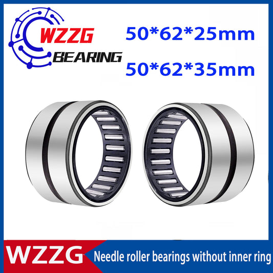 WZZG 2pcs needle roller bearings NK50/25 NK50/35 50*62*25mm 50*62*35mm