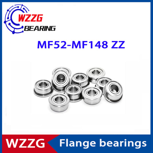 WZZG 20PCS MF52ZZ to MF148ZZ Flange bearing MF63 MF74 MF83 MF84 MF85 MF95 MF104 MF105 MF106 MF115 MF117 MF126 MF128 MF137ZZ Deep Groove ball bearing