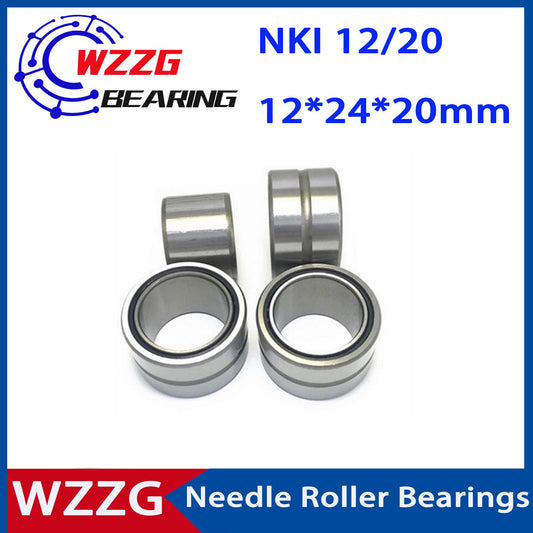 WZZG NKI 12/16 NKI 12/20 bearing 12*24*16 12*24*20mm ( 6PCS/lot ) solid ring needle roller bearing with inner ring