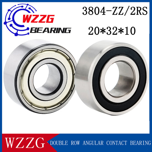 WZZG 3804-ZZ 2RS （4pcs/lot）High quality double row angular contact ball bearings 20*32*10 mm