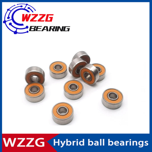 WZZG 4PC/lot S694 Stainless Steel Hybrid Ceramic Ball Water Drop Fishing Wheel Modified Bearings 4*11*4mm Smooth High Speed
