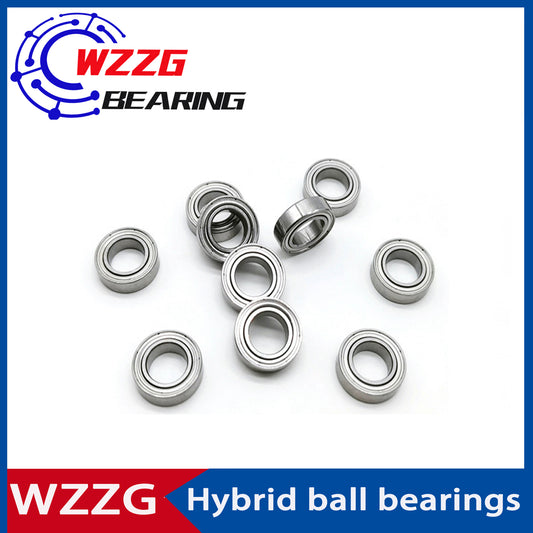 WZZG 4PC/lot SMR148 Stainless Steel Hybrid Ceramic Ball Bearings 8*14*4mm