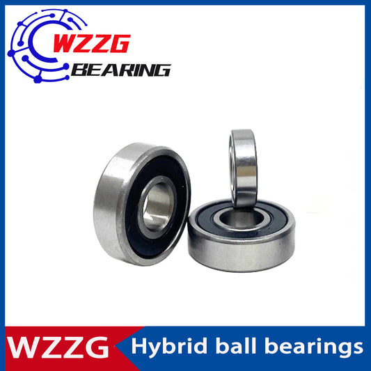 WZZG 2PCS/lot 6201-2RS 12*32*10 mm Hybrid ceramic SI3N4 deep groove ball bearing