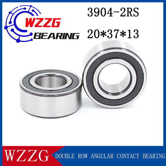 WZZG 3904- 2RS （4pcs/lot）High quality double row angular contact ball bearings 20*37*13 mm