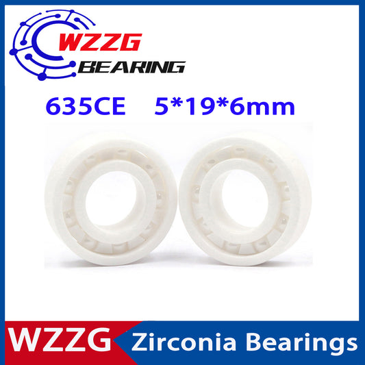 WZZG 635 Full ceramic bearing ZrO2 1PC 5*19*6 mm ceramic ball bearing 635CE